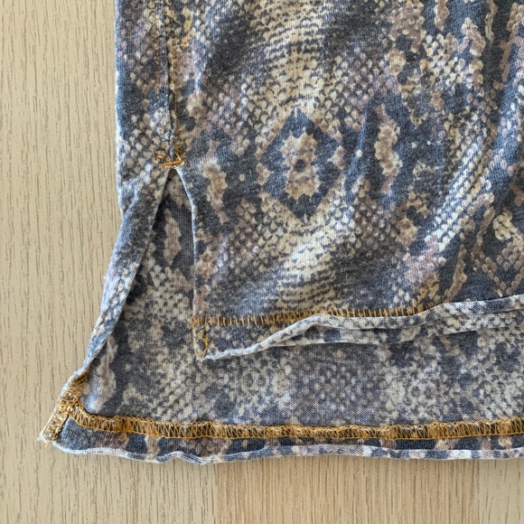Free People Snake Print Short Sleeve Tee - Picture 2 of 2